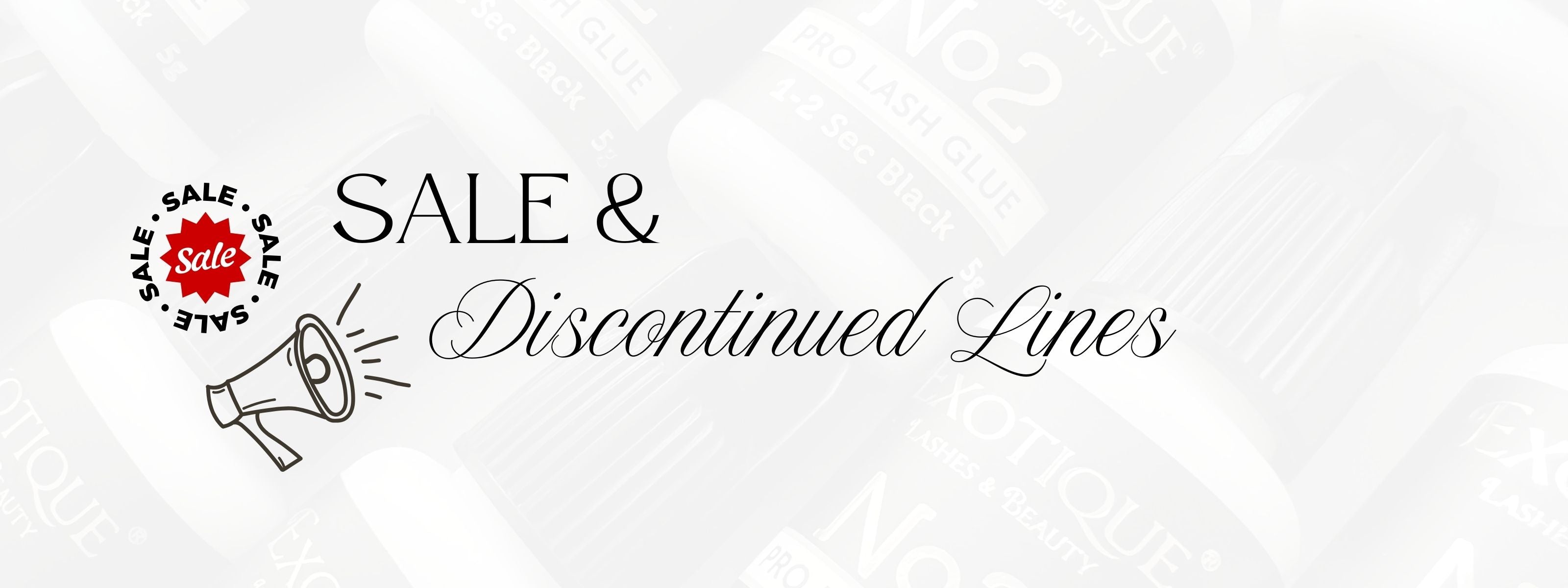 Sale & Discontinued Lines - Exotique Lashes
