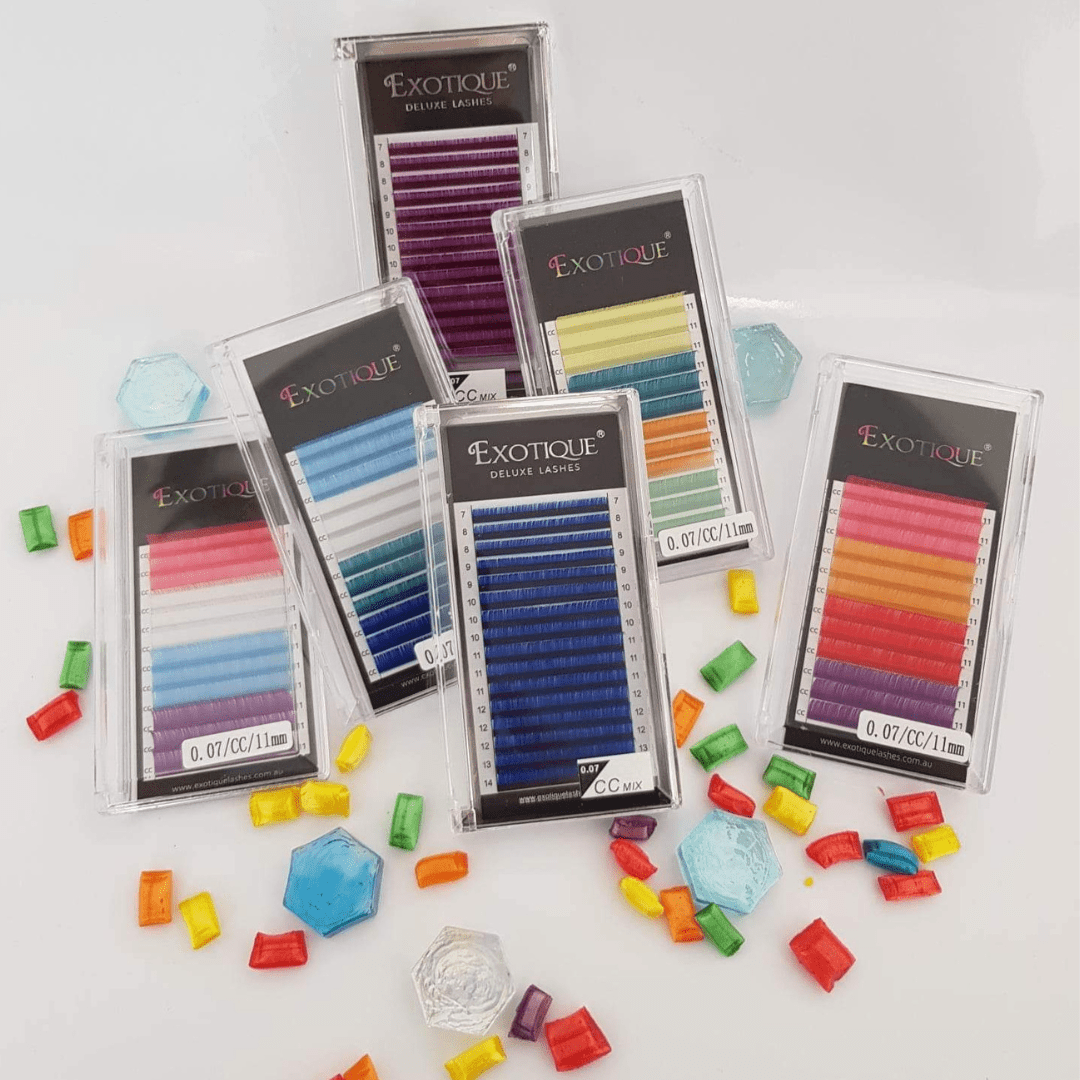 Coloured Lash Trays - Exotique Lashes