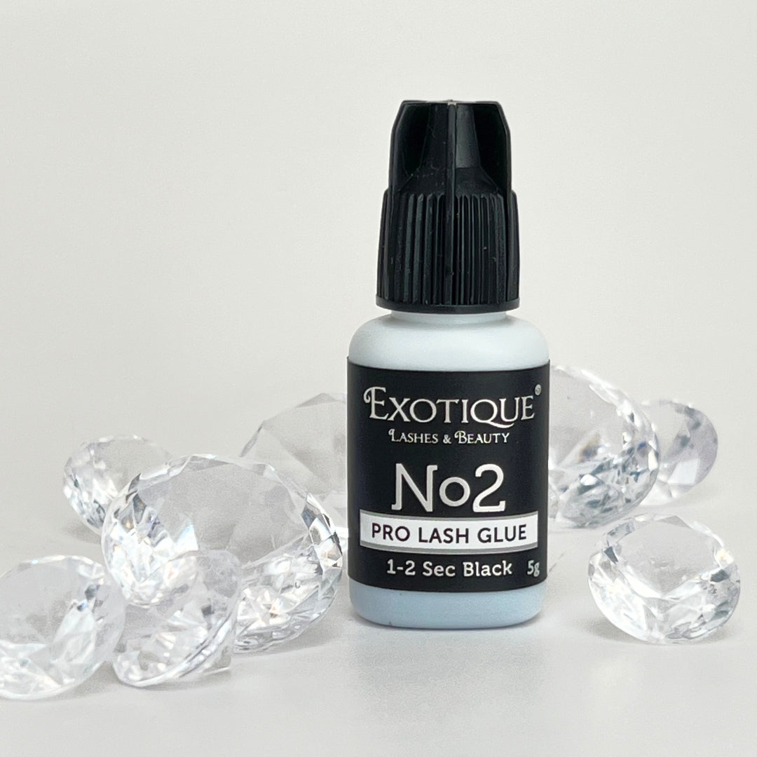 Eyelash Extension Glue, Pro Lash Glue 1-2 sec drying 5gm - Exotique Lashes