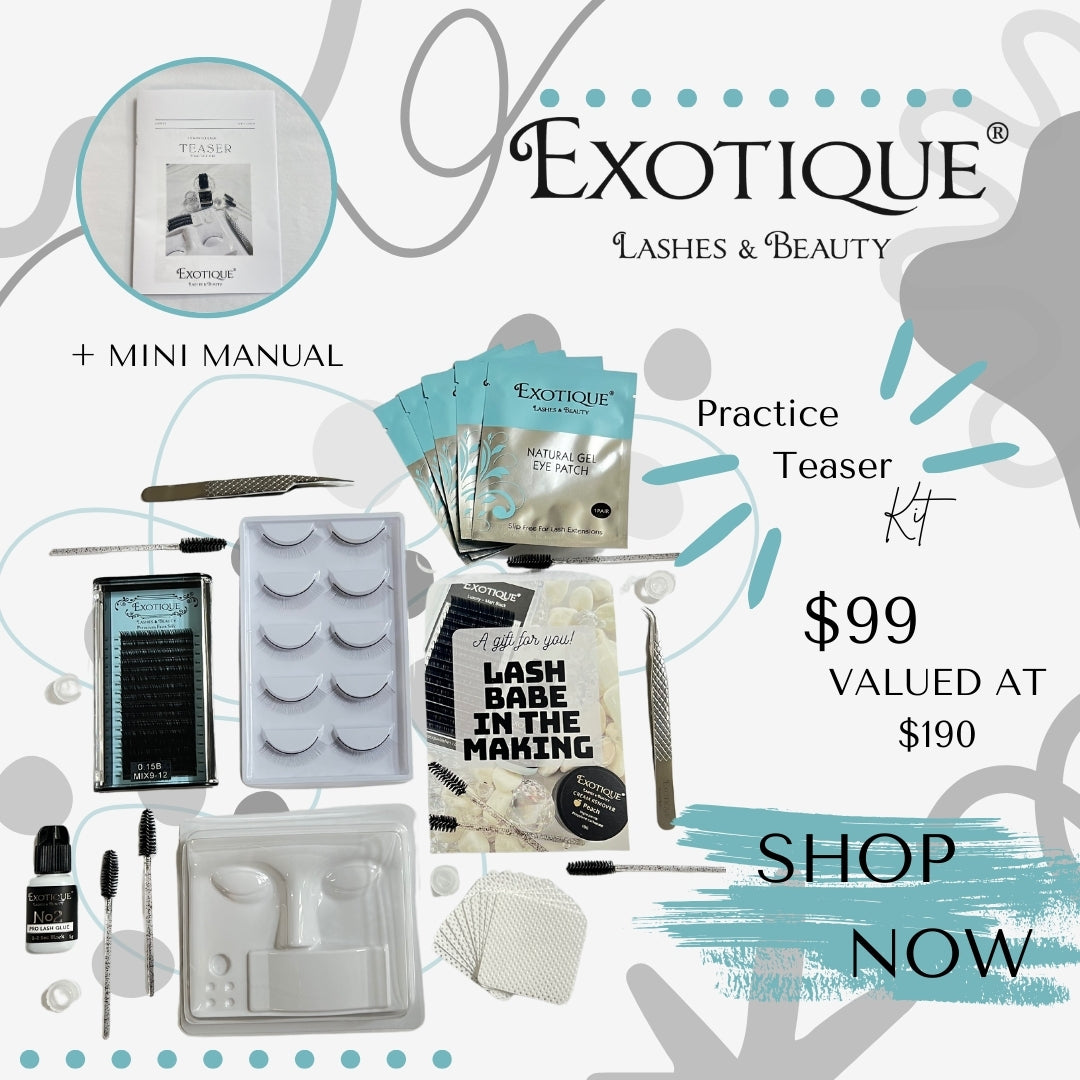 Eyelash Extension Kit - Teaser Practice Kit