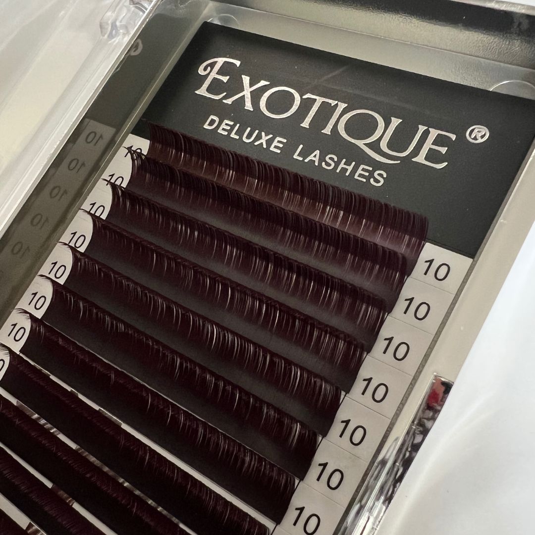 Brown lash Trays Mixed & single Lengths 7-14mm CC Curl 0.05s