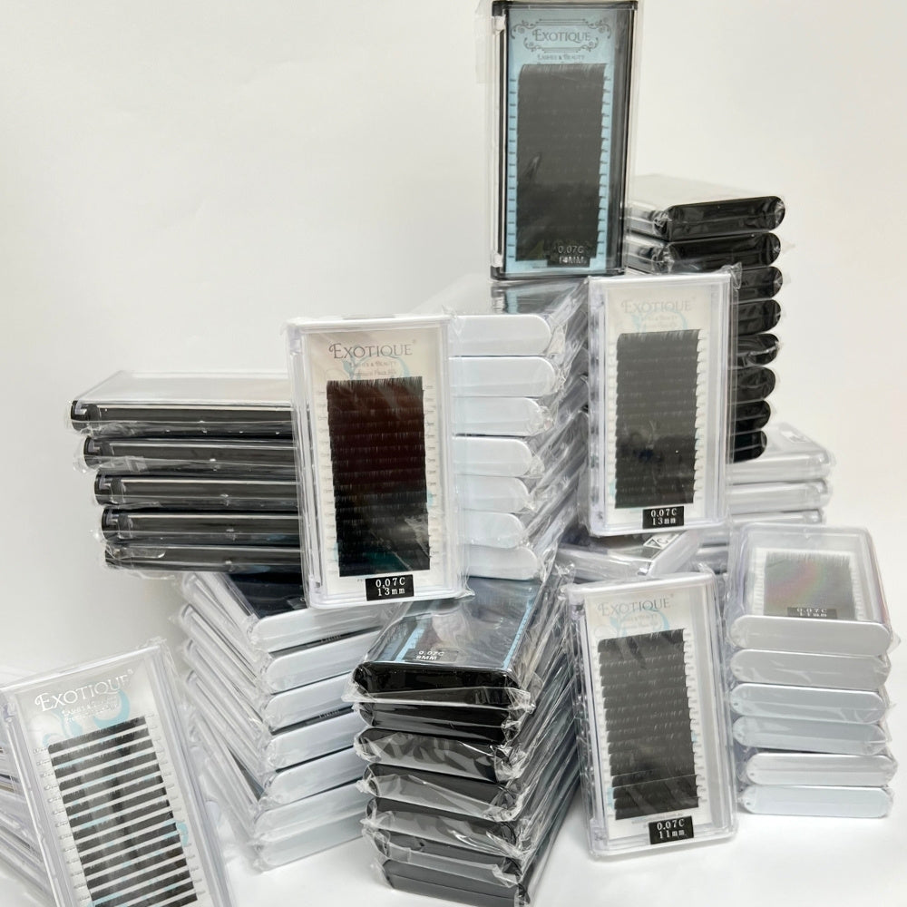 C Curl 0.07mm single length Trays 6mm - 15mm