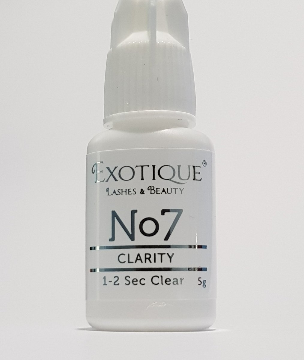Clear Lash Glue - Clarity No7 Eyelash Extension Glue 1 - 2 sec - Exotique Lashes