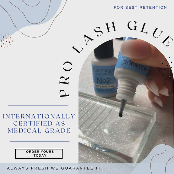 Glue for Eyelash Extensions, Pro Lash Glue 1-2 sec drying 5gm - 5 Pack