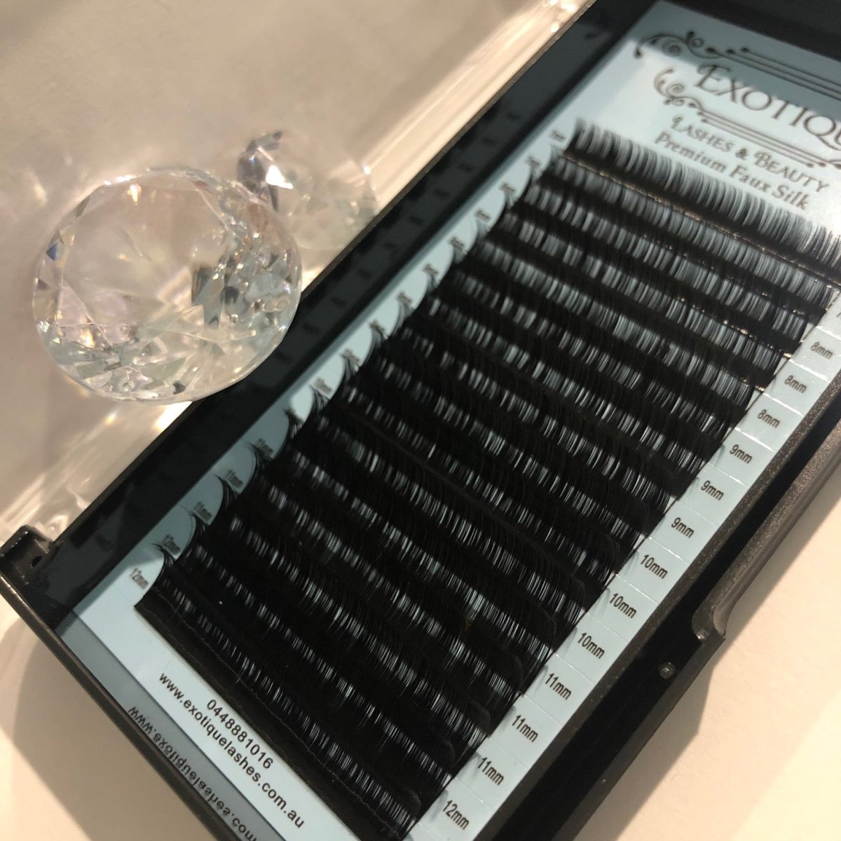 0.07 Mixed Lash Trays C or D Curl, 7mm - 12mm - Exotique Lashes