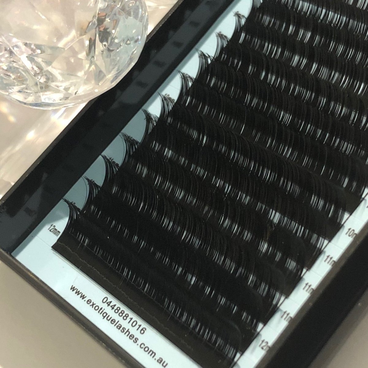 0.07 Mixed Lash Trays C or D Curl, 7mm - 12mm - Exotique Lashes