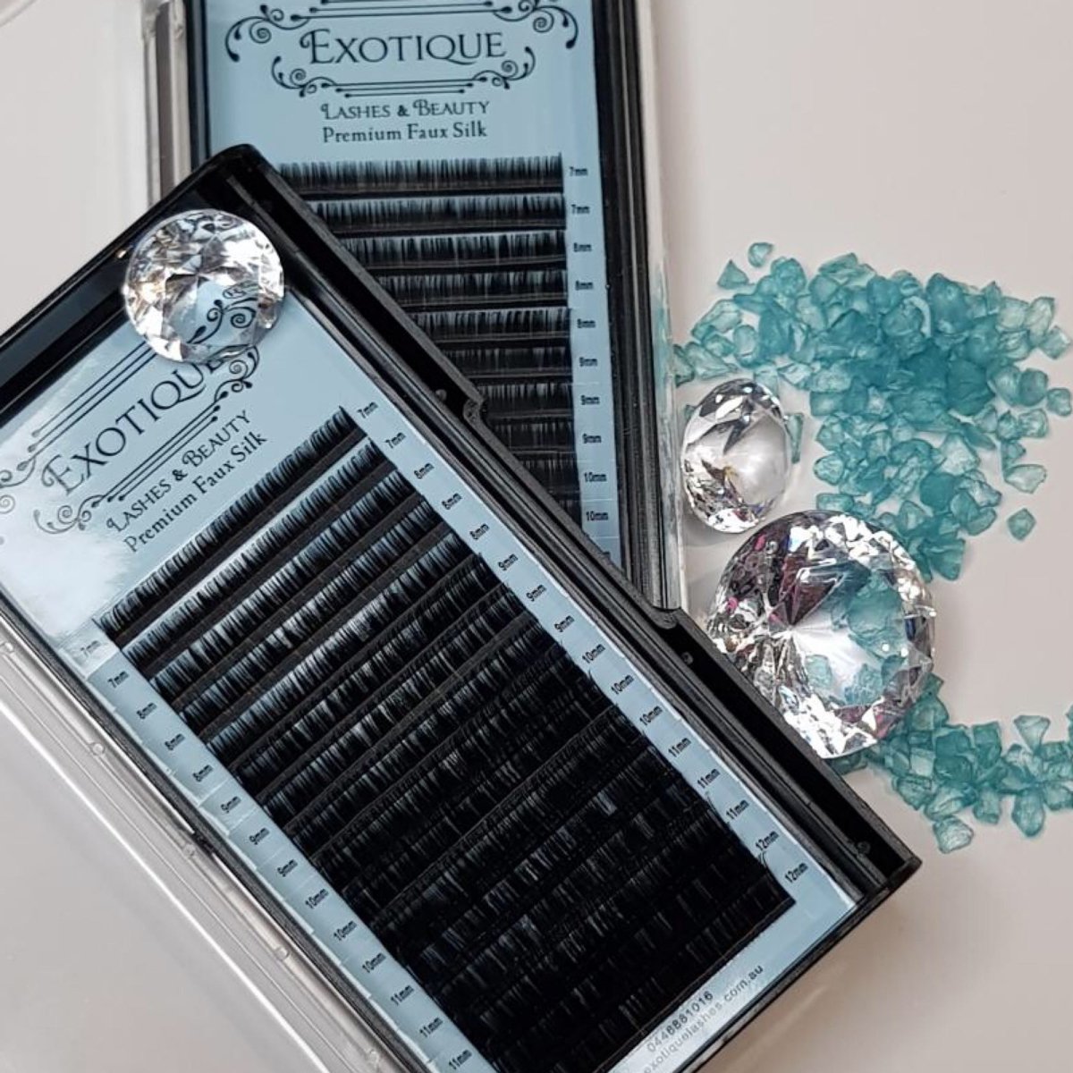 0.07 Mixed Lash Trays C or D Curl, 7mm - 12mm - Exotique Lashes