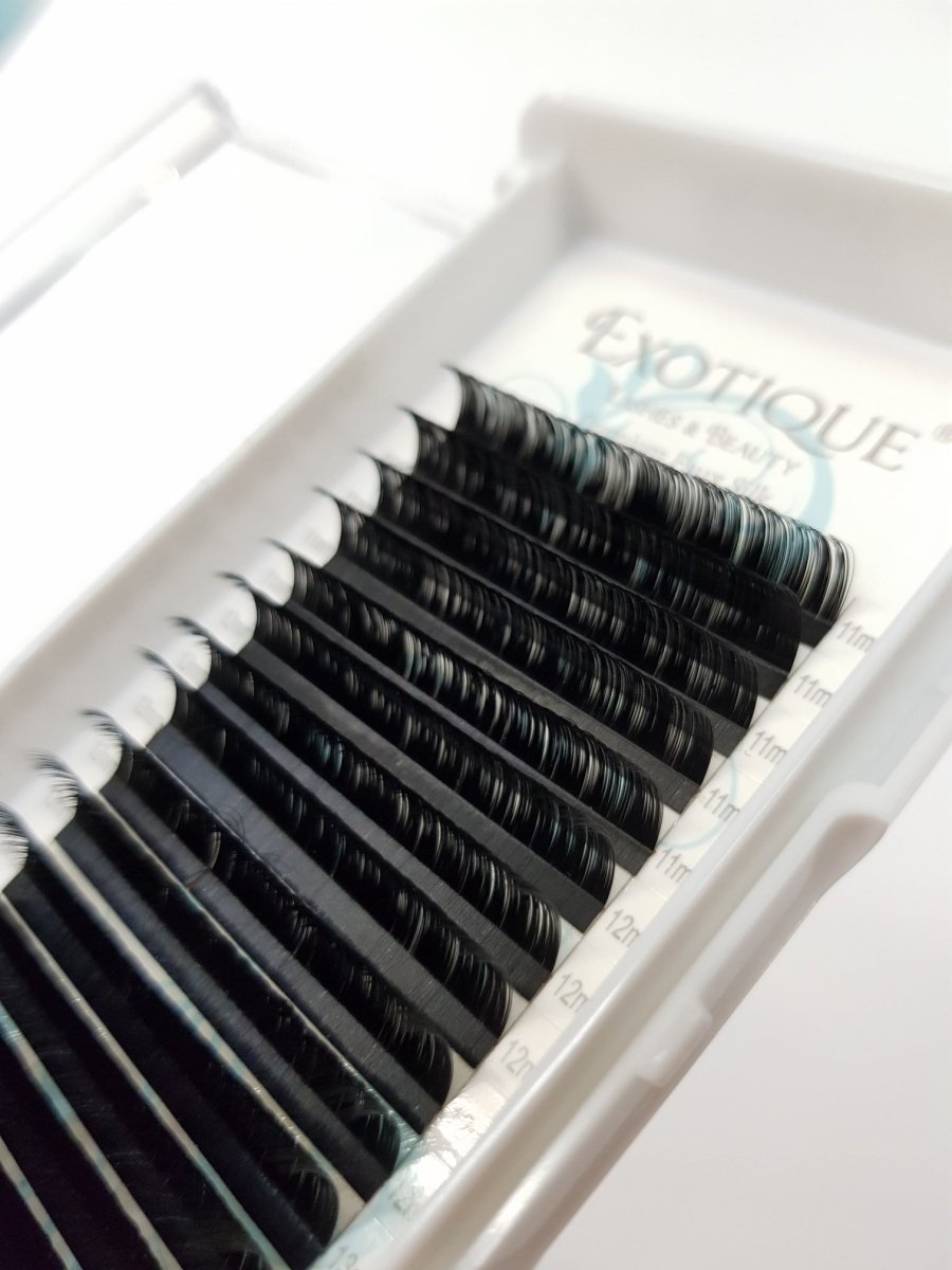 0.15 LC or LD Curl Premium Mixed Lash trays. Small Sizes and larger Size Trays. - Exotique Lashes