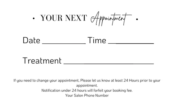 Appointment Client Card Beige