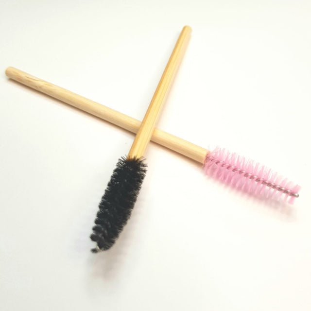 Bamboo Mascara Wands Pink or Black 50 per Bag - Exotique Lashes