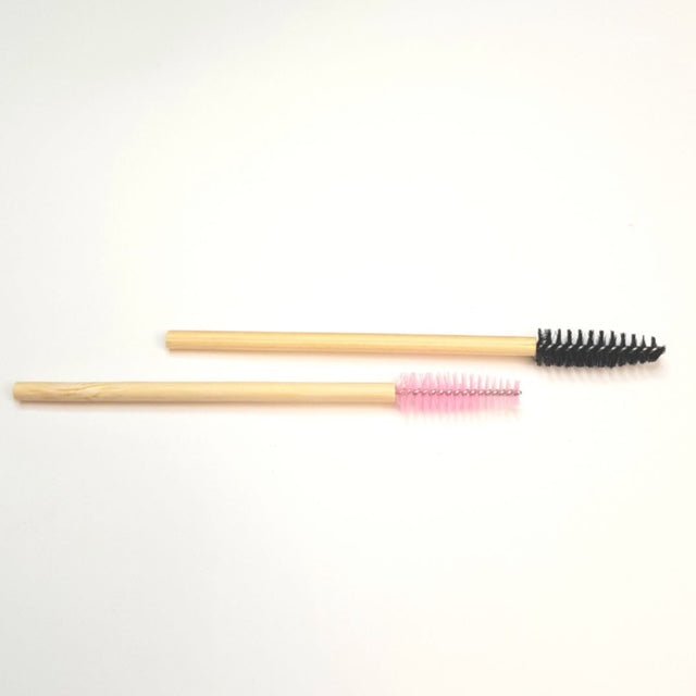 Bamboo Mascara Wands Pink or Black 50 per Bag - Exotique Lashes