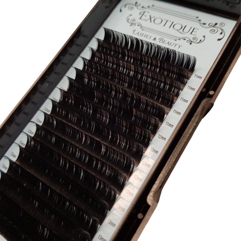 0.10 Faux Silk Mixed lash trays. Small Sizes & larger Size Lash Trays. C & D Curls