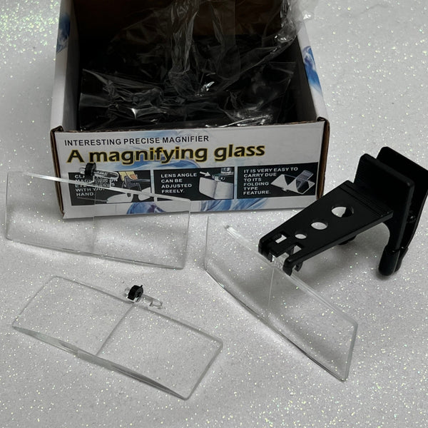 Magnifying Glasses - Clip on with (3 lenses)