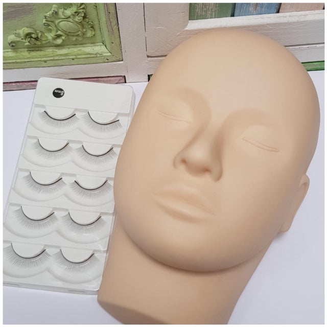 Mannequin Head Flat backed - For Lash Practice - Exotique  Lashes