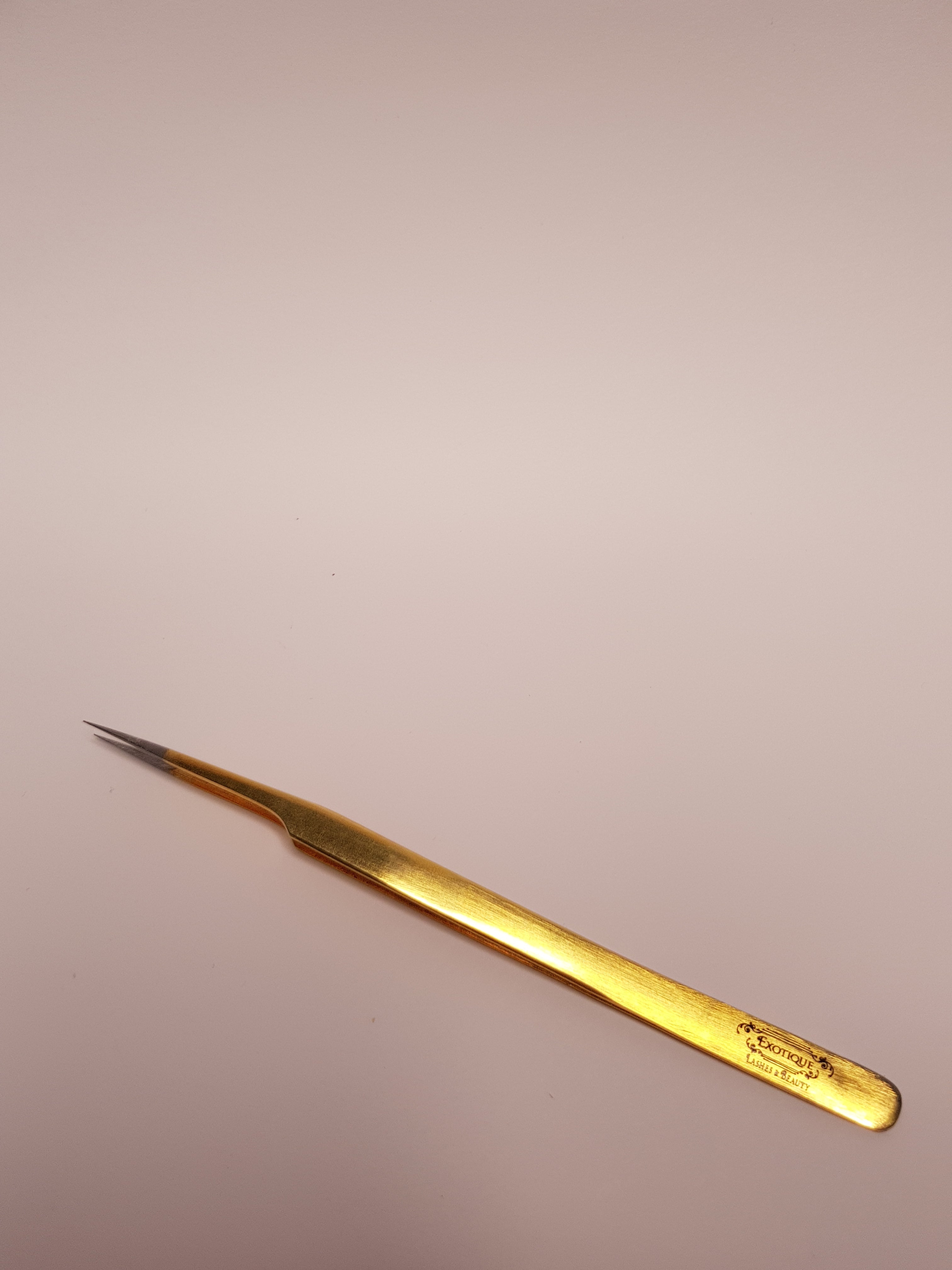 Tweezer Slight Curved , Long Handle